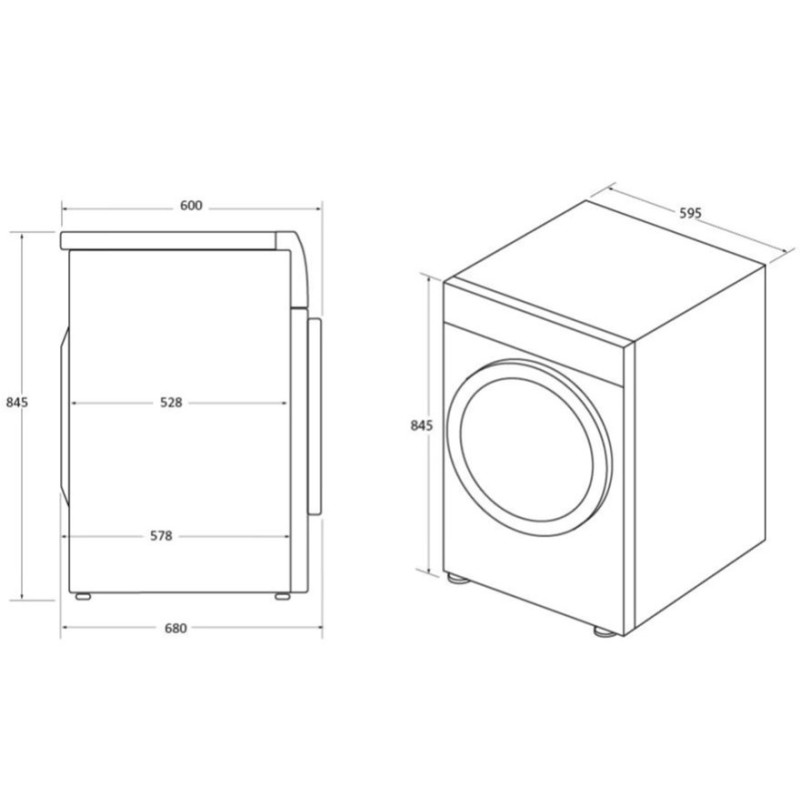 Сушильна машина Haier HD90-A3Q979U1-S