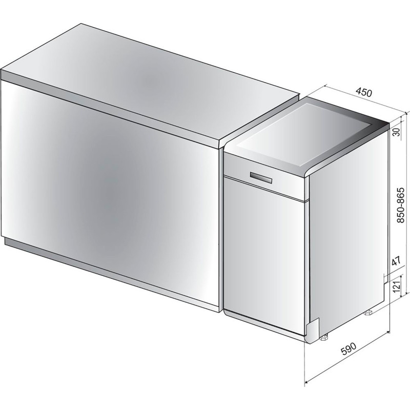 Посудомийна машина Hotpoint-Ariston HSFO 3T235 WC X