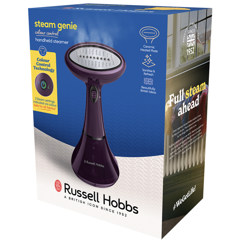 Відпарювач RUSSELL HOBBS 27410-56 Steam Genie Colour Control
