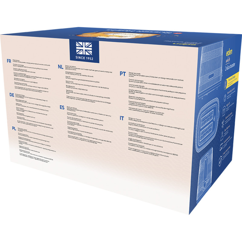 Тостер RUSSELL HOBBS 27370-56 Eden 2S Toaster White