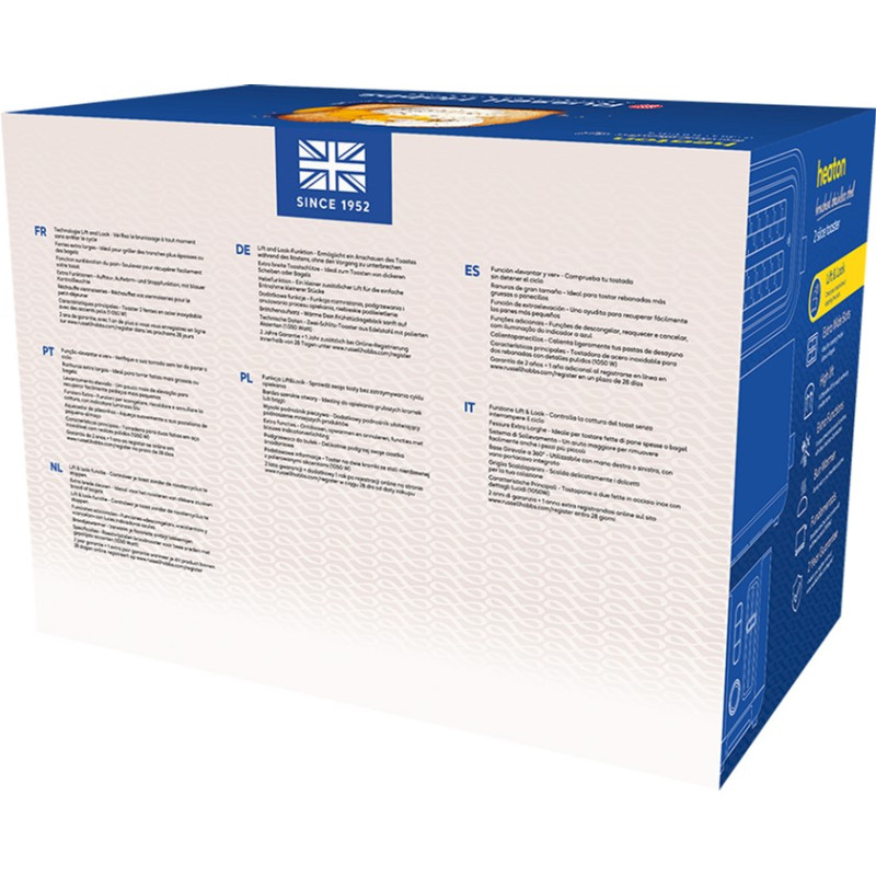 Тостер RUSSELL HOBBS 27390-56 Heaton Brushed 2Slice Toaster