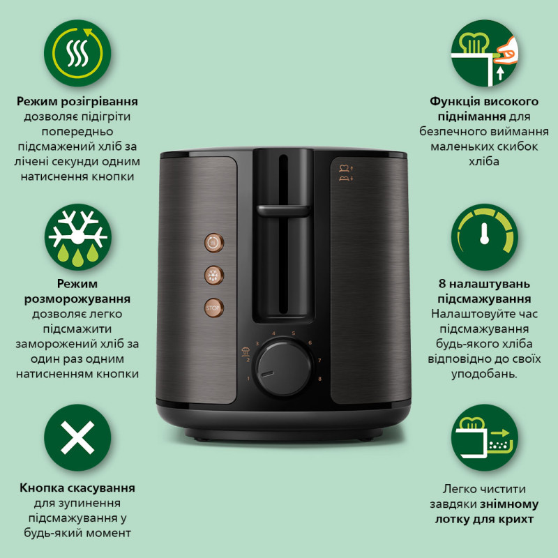 Тостер Philips Viva Collection HD2650/30