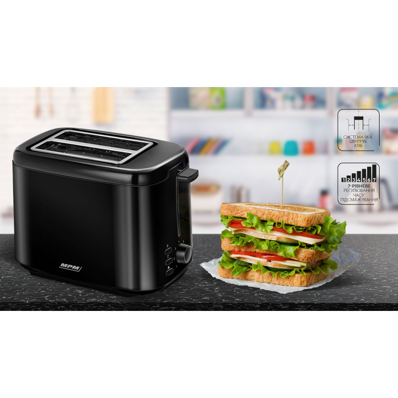 Тостер MPM Product MTO-07/C