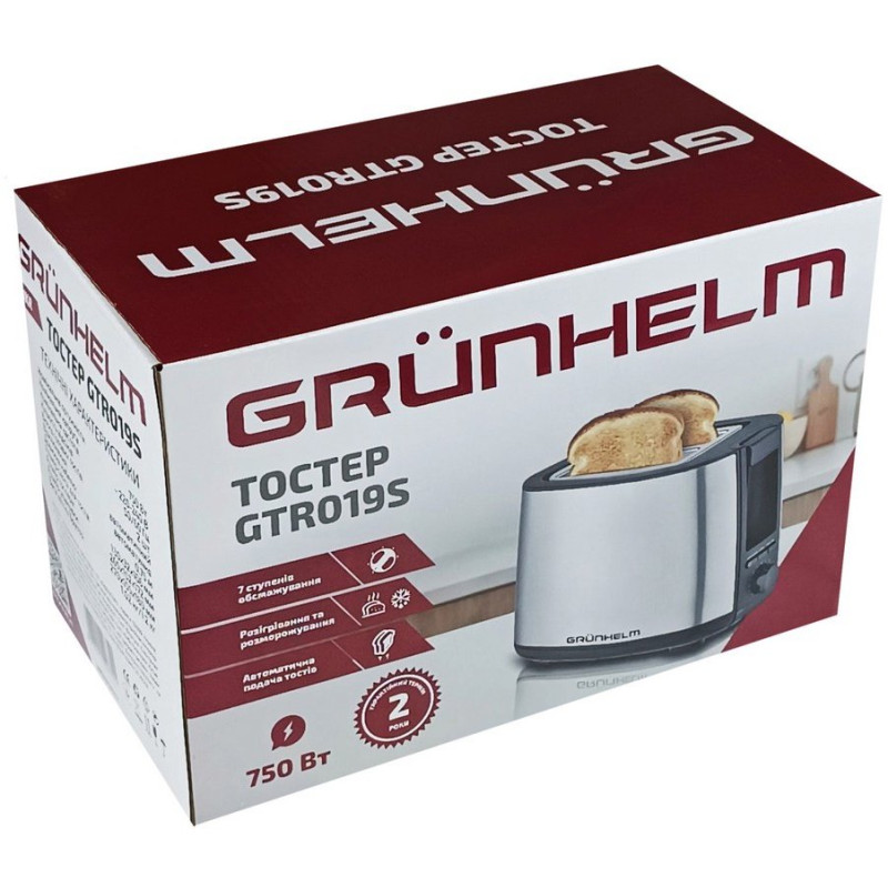 Тостер Grunhelm GTR019S