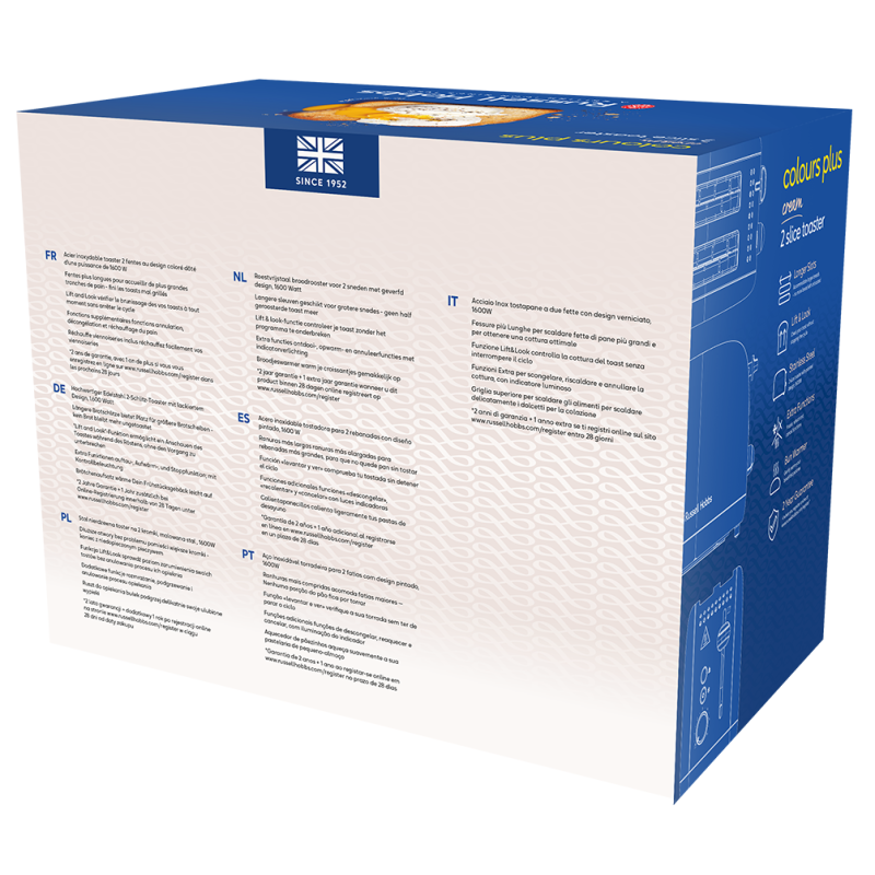 Тостер Russell Hobbs Colours Plus 26554-56