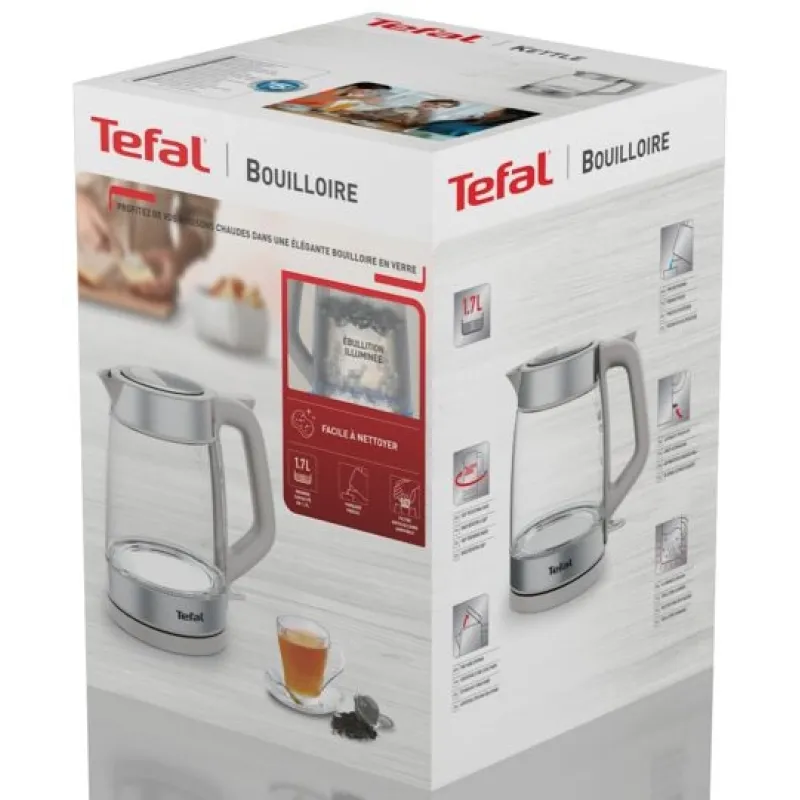 Електрочайник Tefal Glass Kettle KI605B30