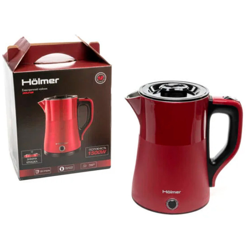 Електрочайник Holmer HKS-218R Red