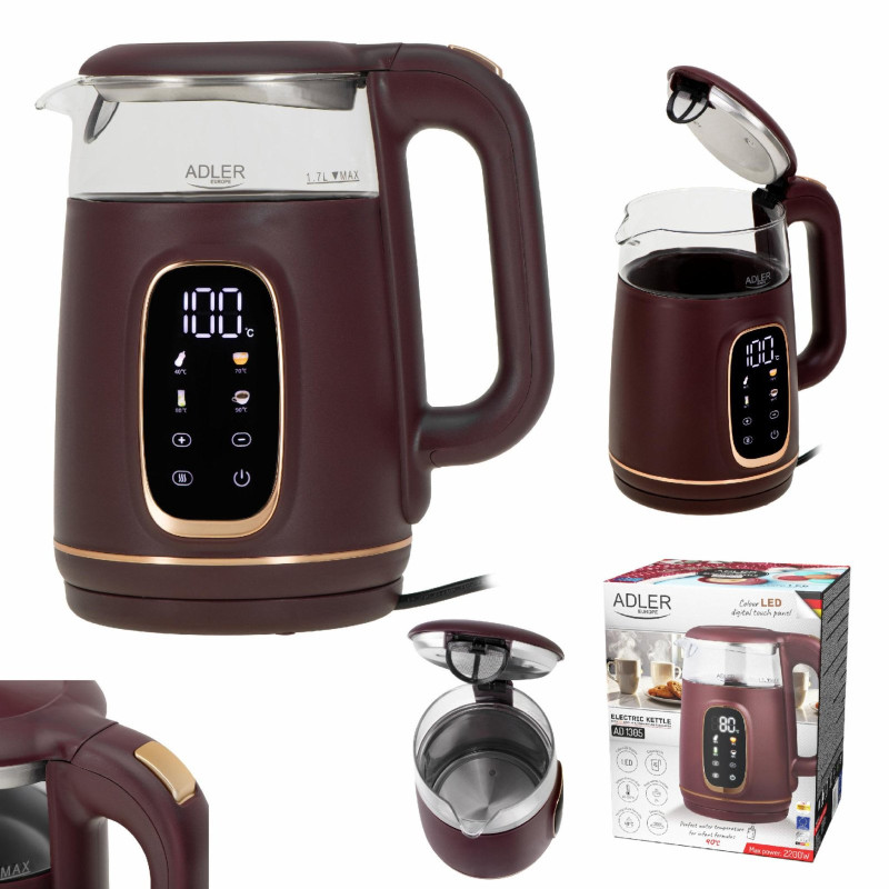 Електрочайник Adler AD 1305 burgundy