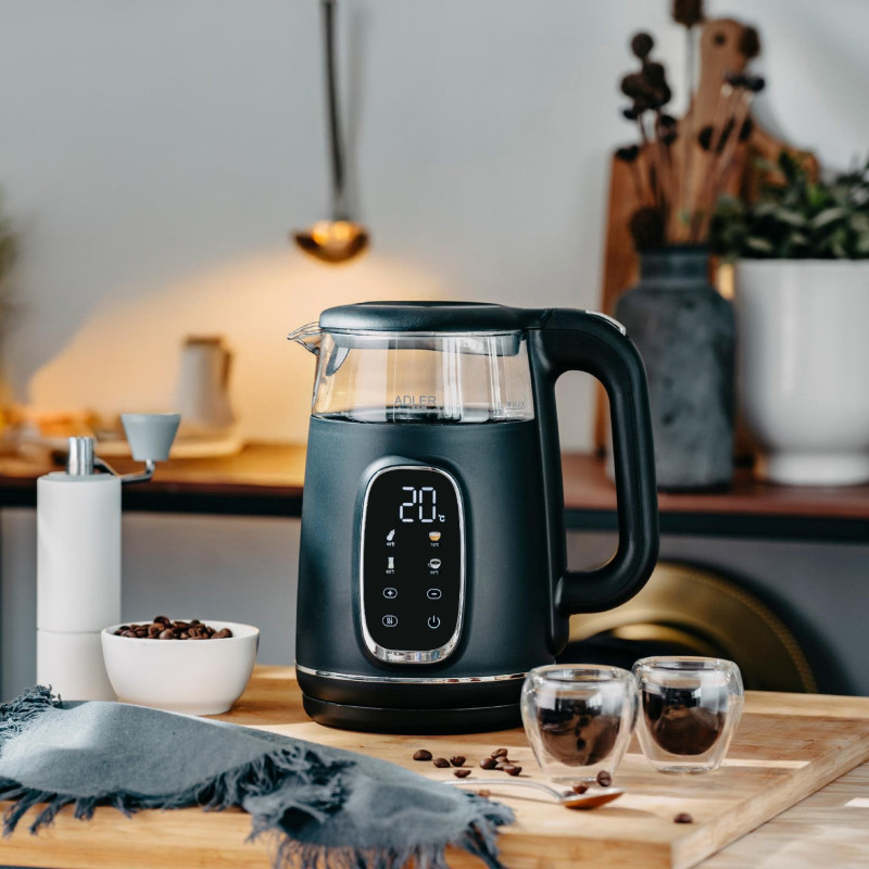 Електрочайник Adler AD 1305 black silver