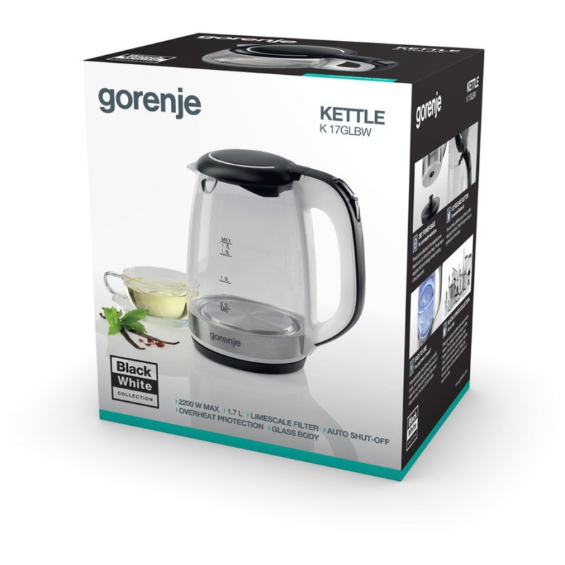 Електрочайник GORENJE K 17 GLBW