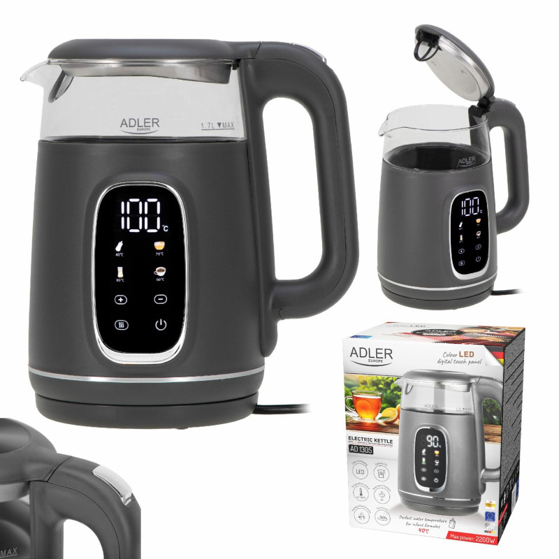 Електрочайник Adler AD 1305 grey
