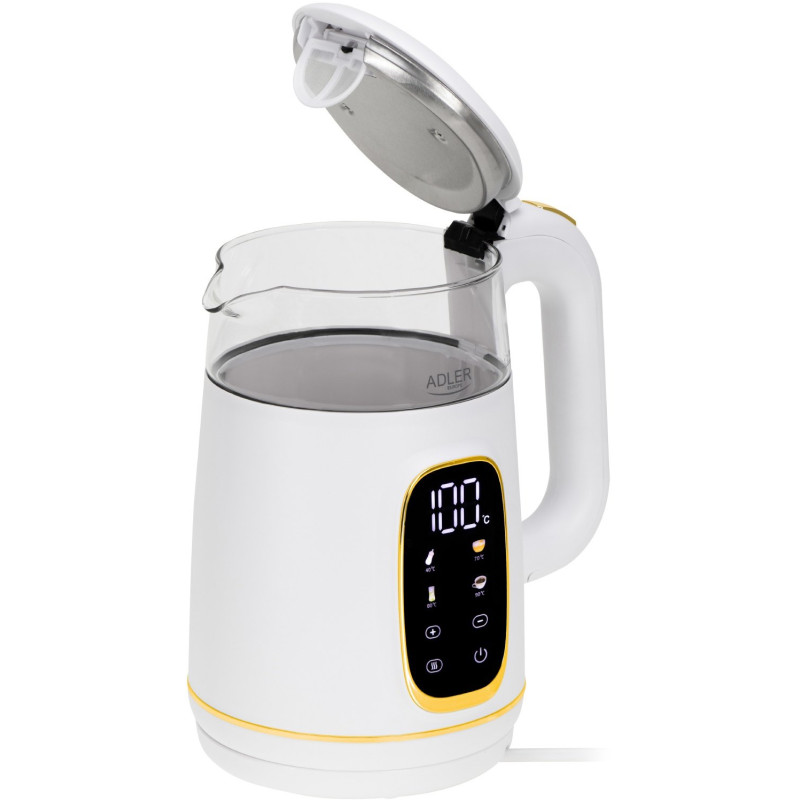 Електрочайник Adler AD 1305 white silver