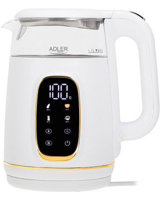 Електрочайник Adler AD 1305 white silver