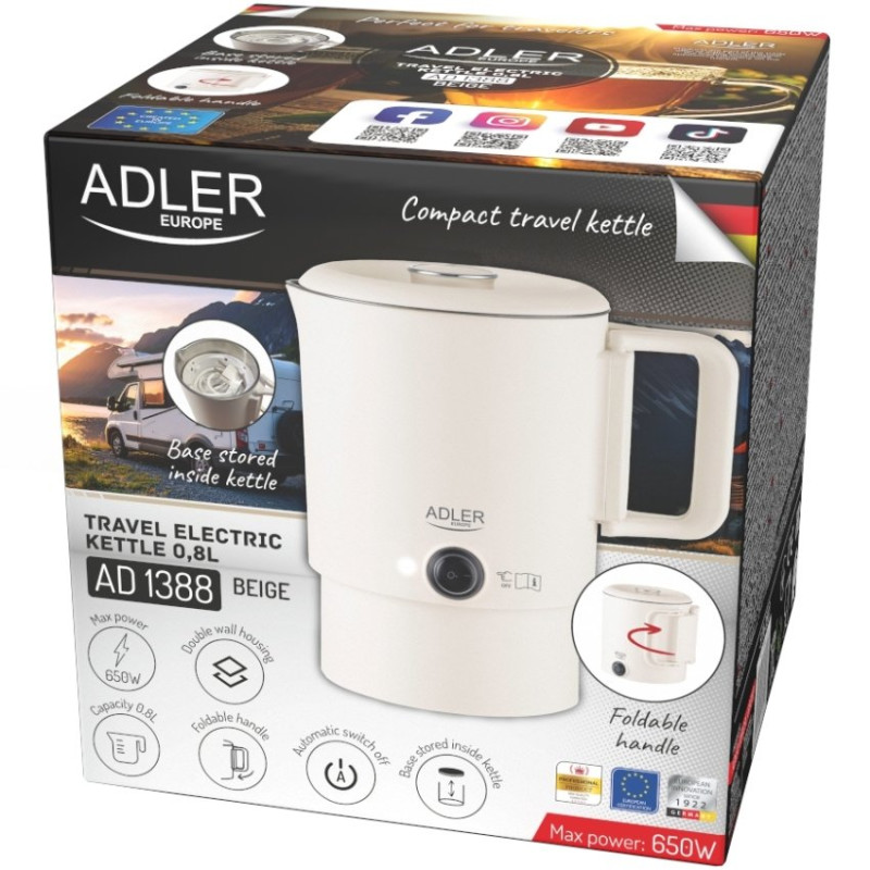 Електрочайник Adler AD 1388b