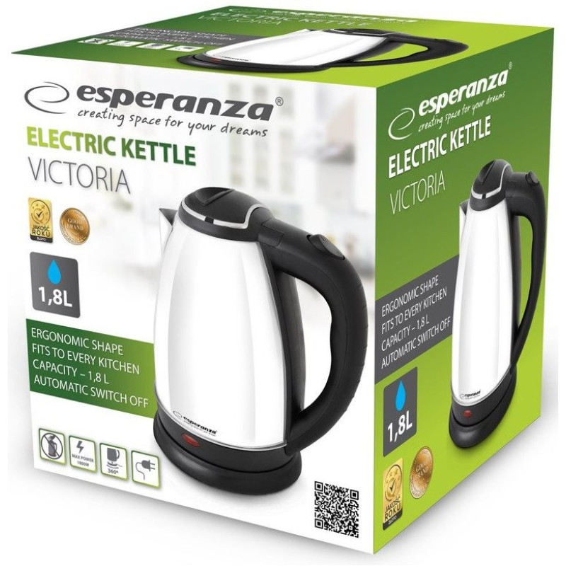Електрочайник Esperanza Kettle EKK113W