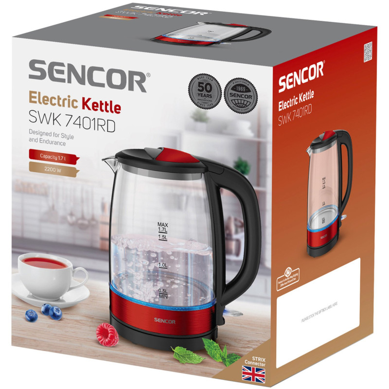 Електрочайник SENCOR SWK 7401RD