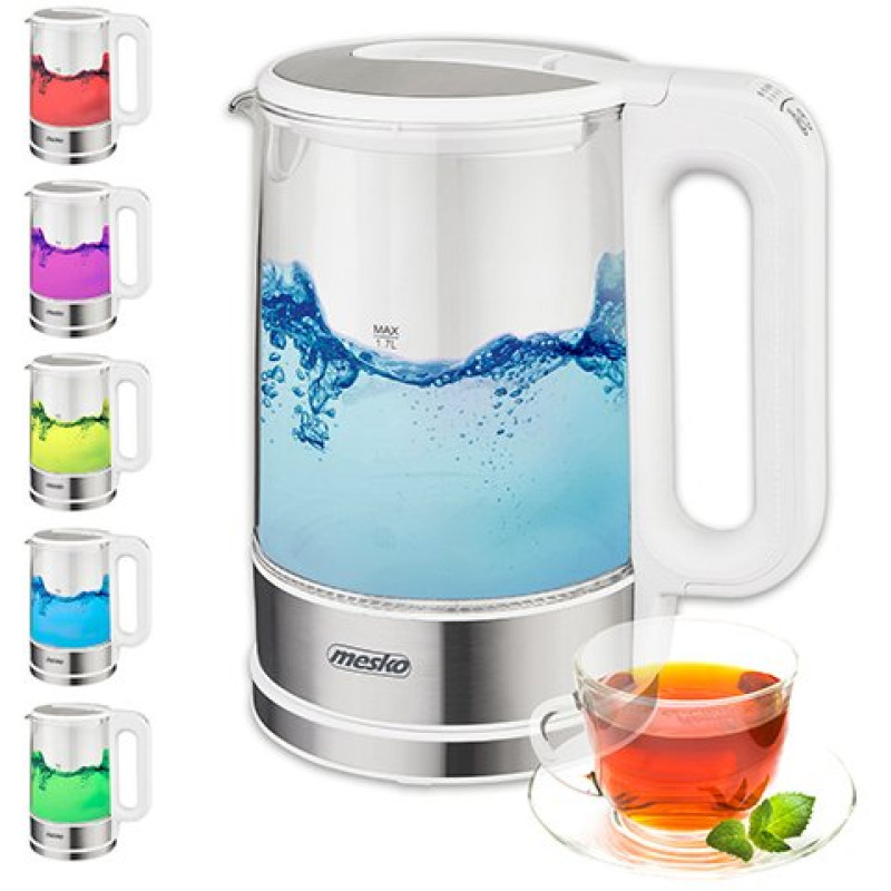 Електрочайник Mesko MS 1301 white