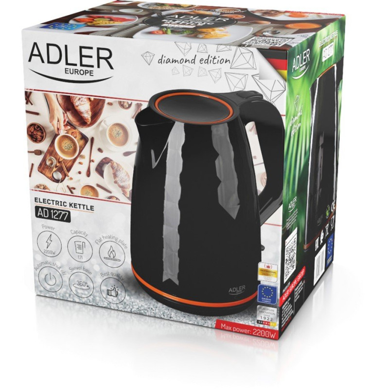 Електрочайник Adler AD 1277 black