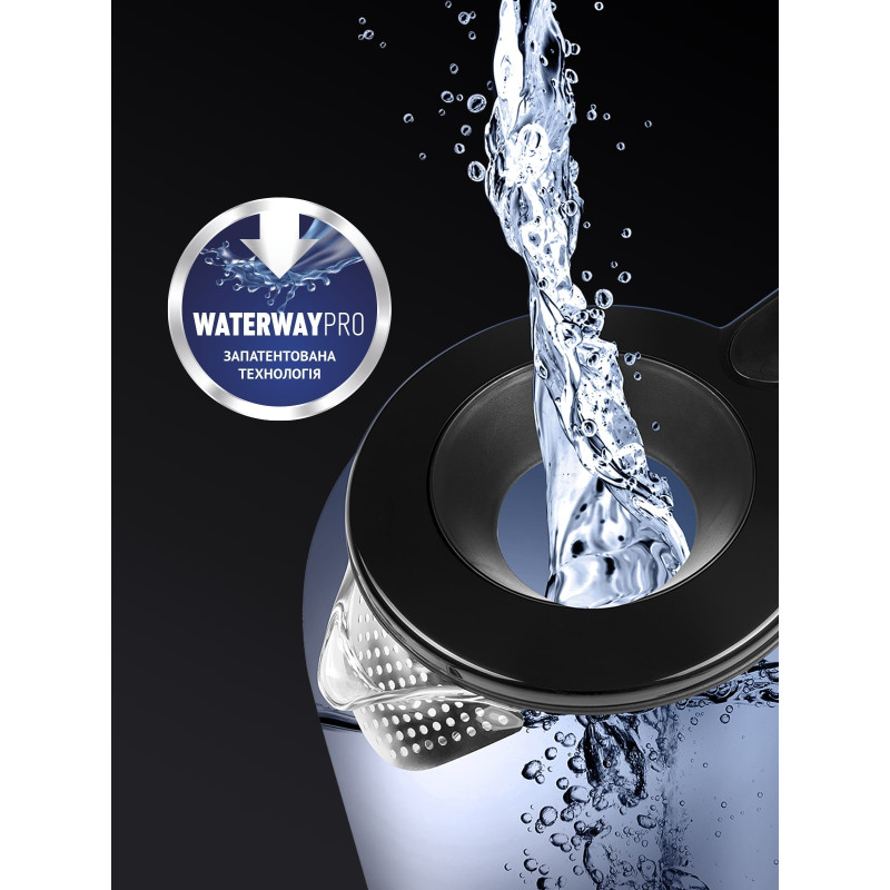 Електрочайник Polaris PWK 17103CGL Water Way Pro Black