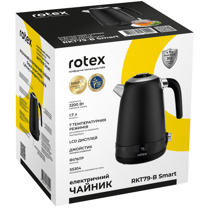 Електрочайник Rotex RKT79-B-Smart