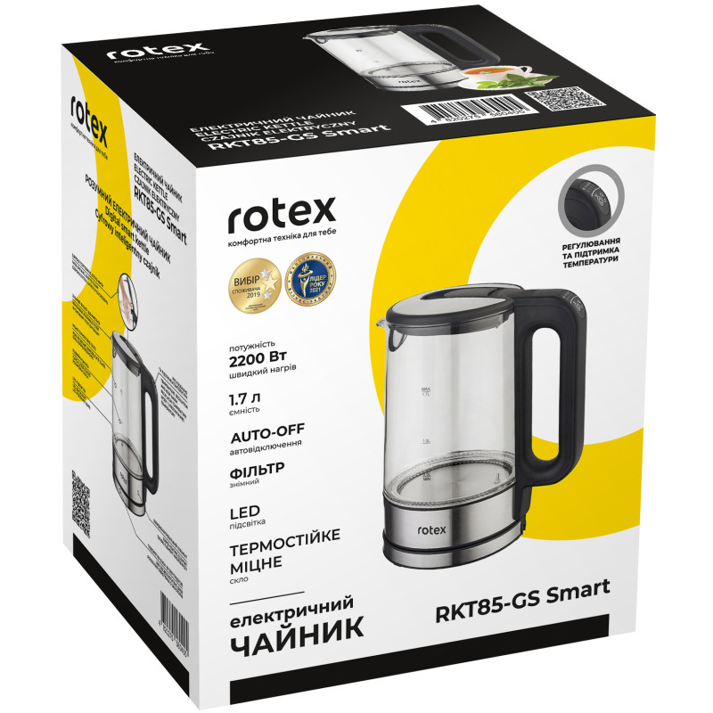 Електрочайник Rotex RKT85-GS Smart