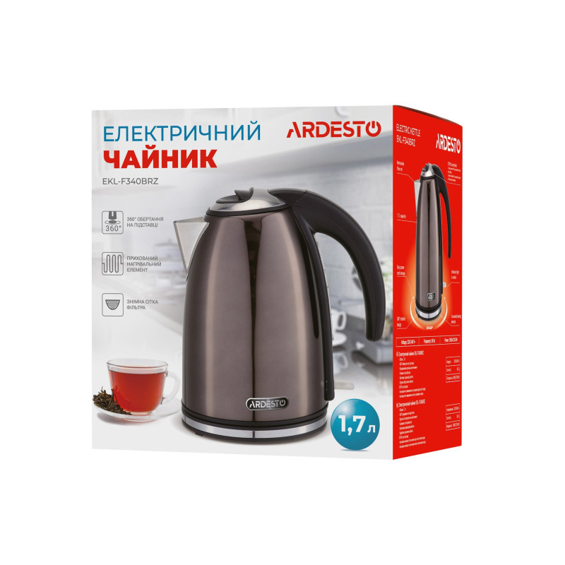 Електрочайник ARDESTO EKL-F340BRZ
