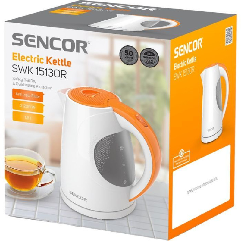 Електрочайник Sencor SWK 1513OR