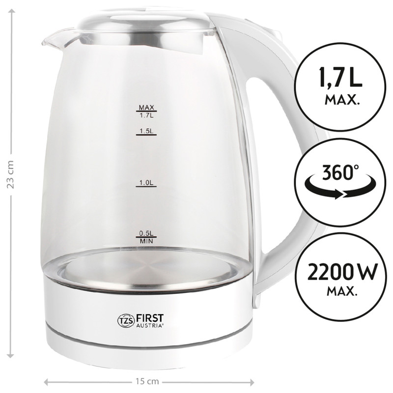Електрочайник First FA-5404-1-WI