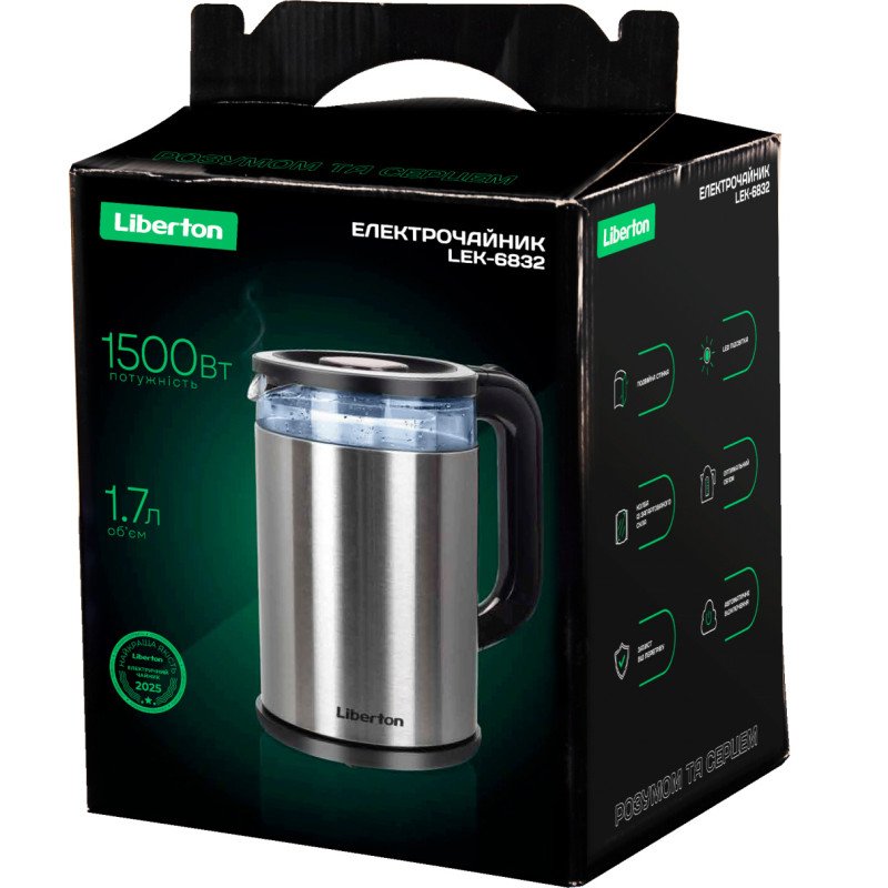 Електрочайники LIBERTON LEK-6832