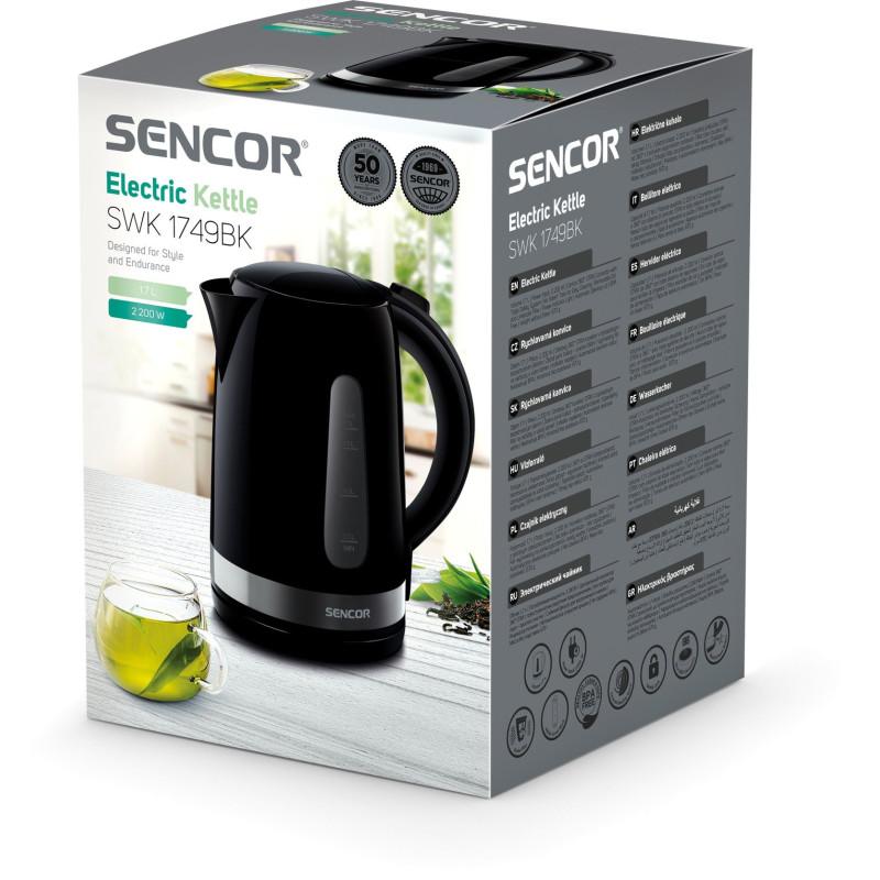 Електрочайник Sencor SWK 1749BK