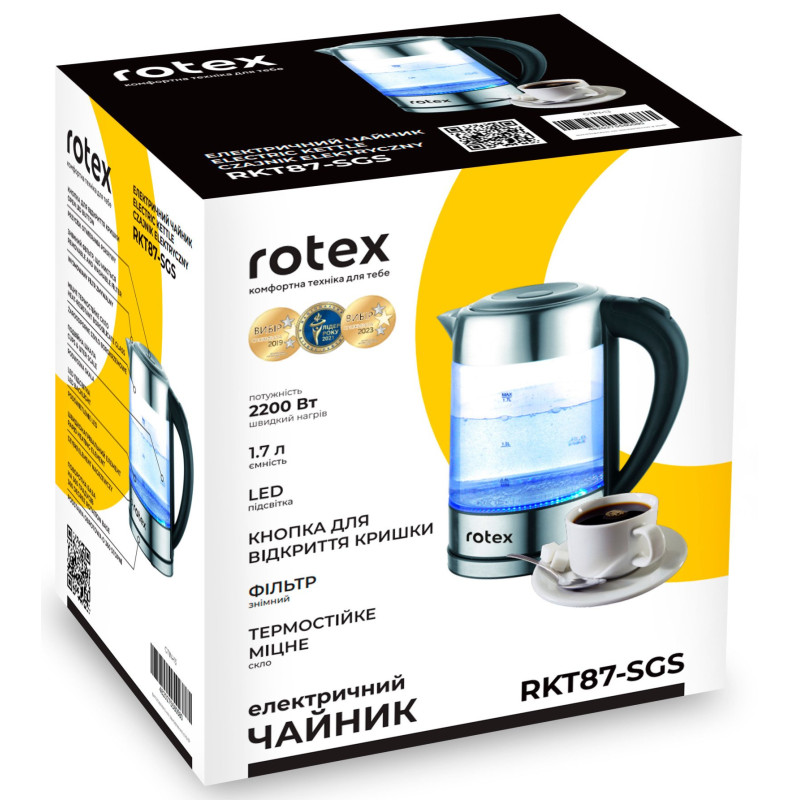 Електрочайник Rotex RKT87-SGS
