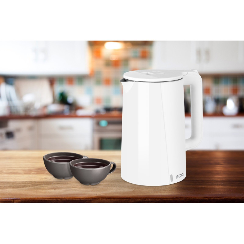 Електрочайник ECG RK 1702 Safe to Touch White