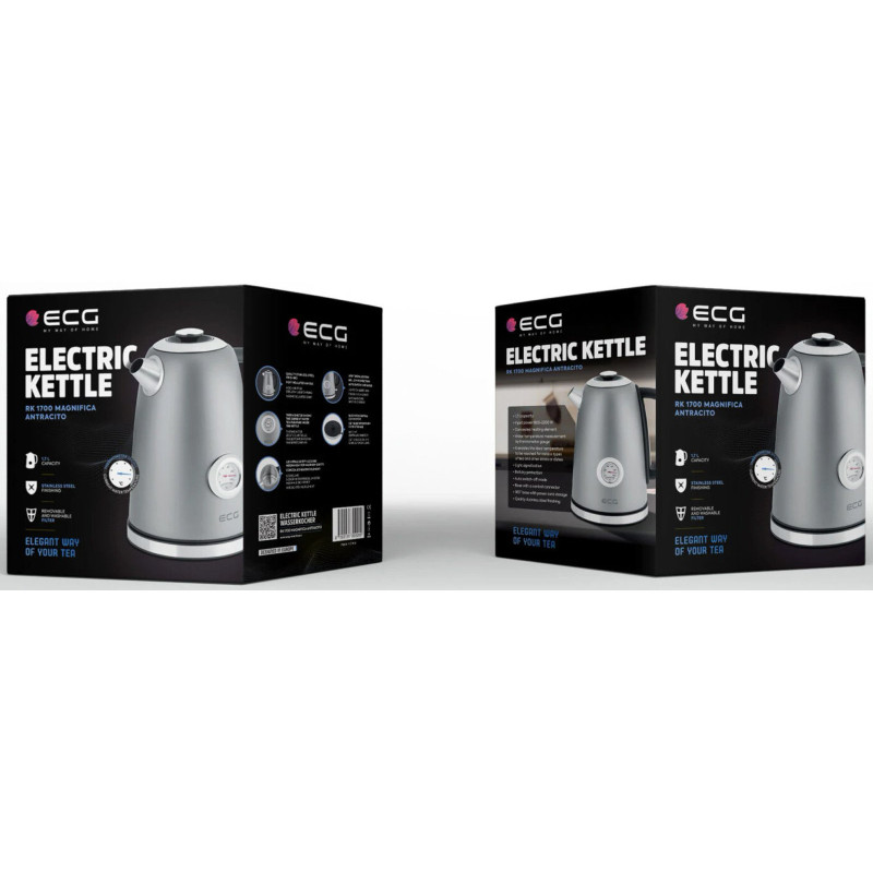 Чайник ECG RK 1700 Magnifica Antracito