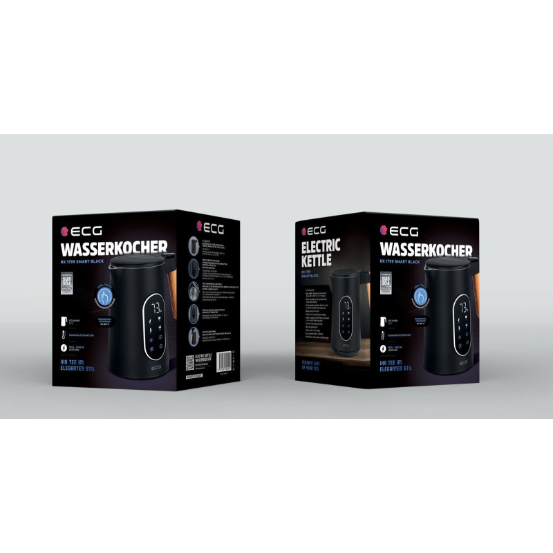 Електрочайник ECG RK 1799 Smart Black