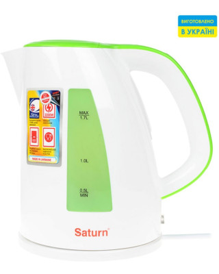 Електрочайник Saturn ST-EK8437U White/Lt.Green