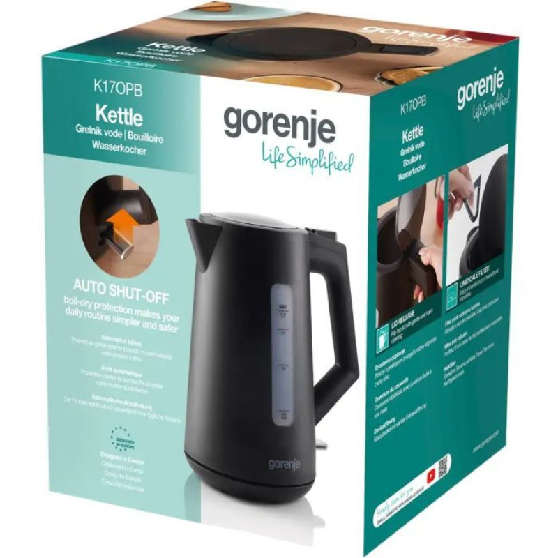 Електрочайник Gorenje K17OPB