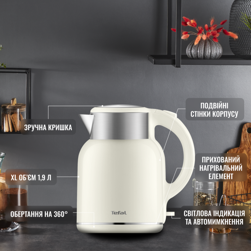 Електрочайник Tefal Thermo Protect XL KO190AE0