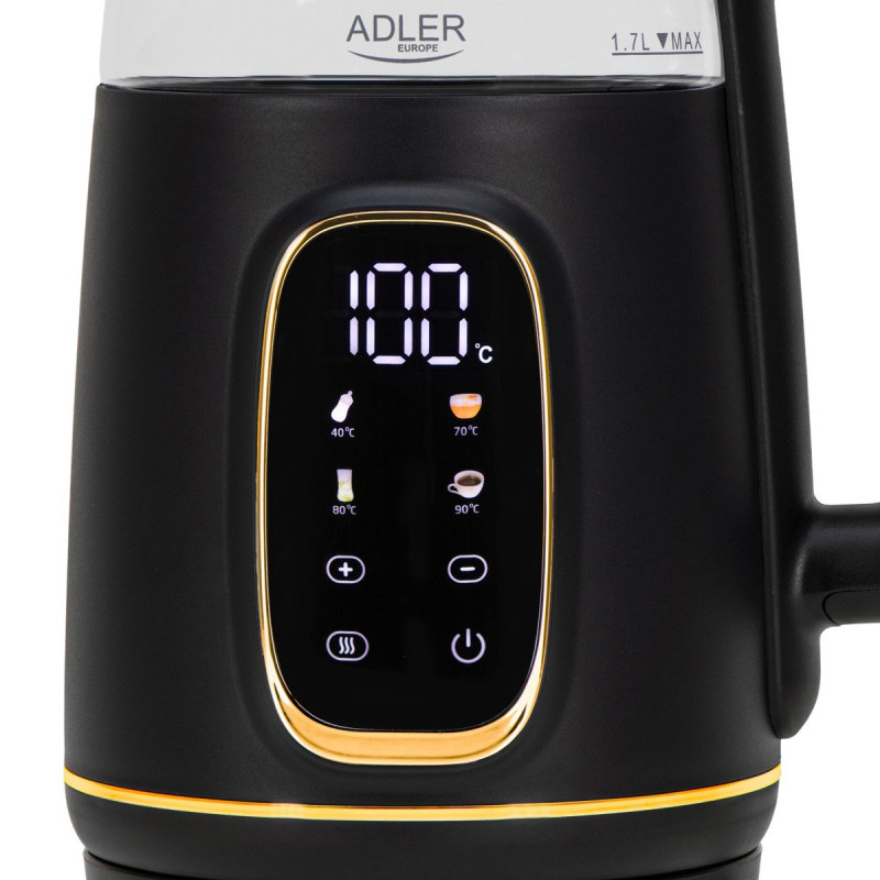 Електрочайник Adler AD 1305 black gold