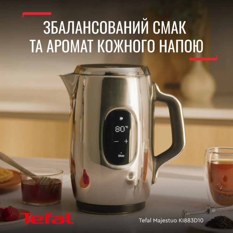 Електричний чайник Majestic Tefal KI883D10