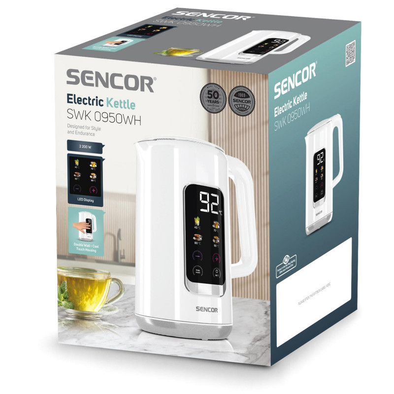 Електрочайник Sencor SWK 0950WH