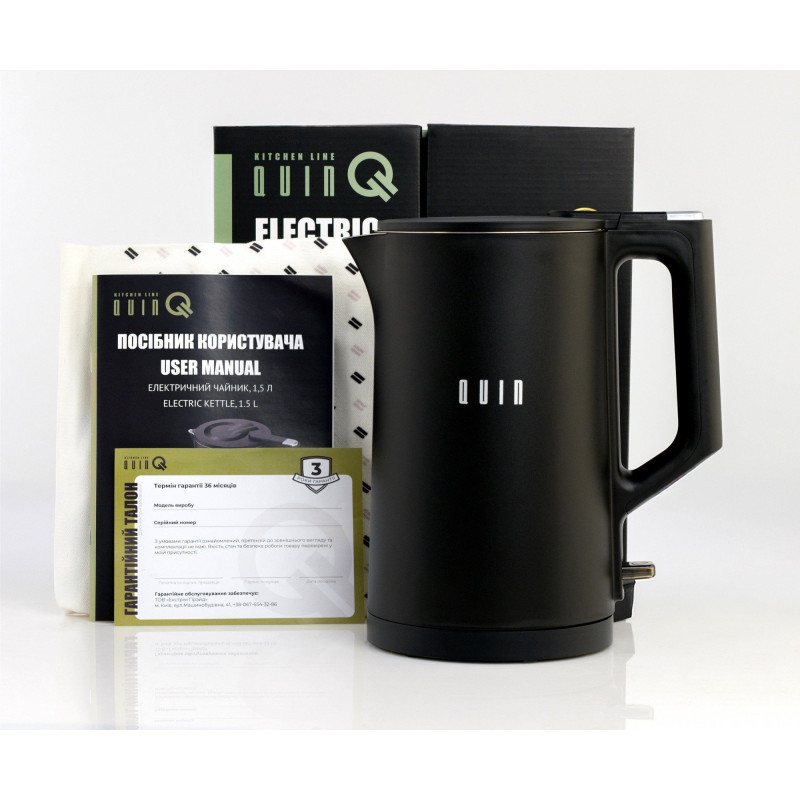 Електрочайник QUIN KTL-101 Black