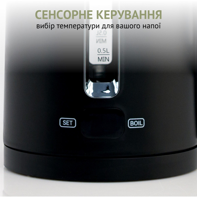 Електрочайник QUIN KTL-202 Black