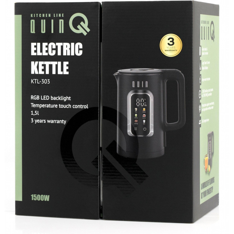 Електрочайник QUIN KTL-303 Black