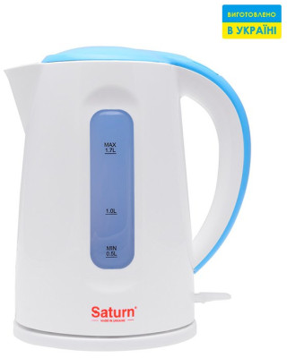 Електрочайник SATURN ST-EK8439U White/Blue