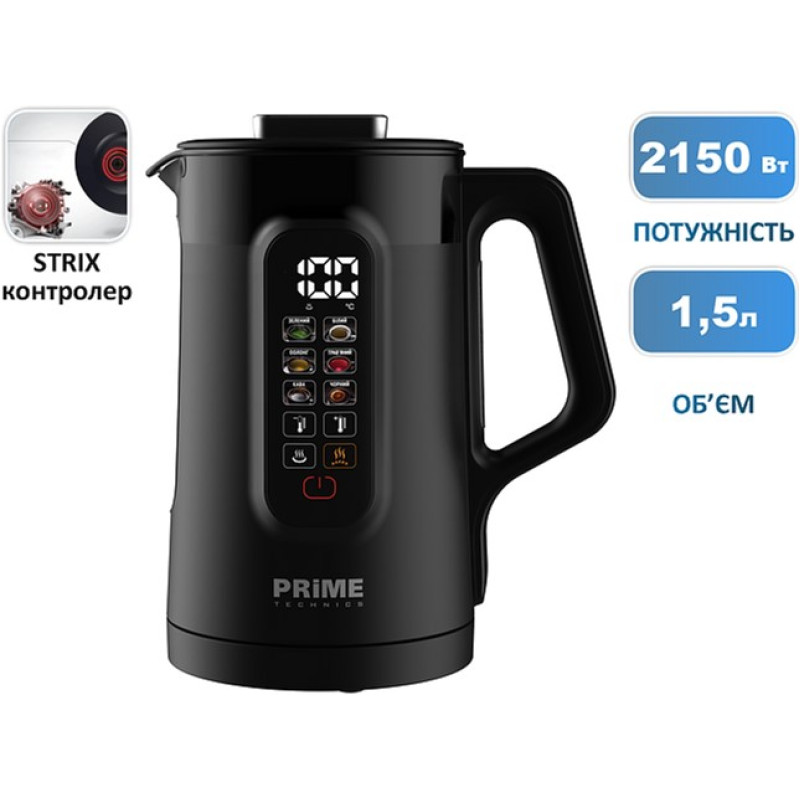 Електрочайник PRIME Technics PKD 1598 BG