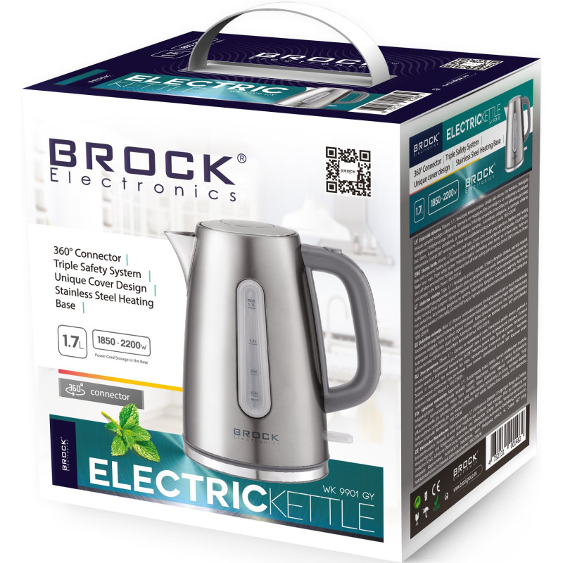 Електрочайник BROCK WK 9901 GY