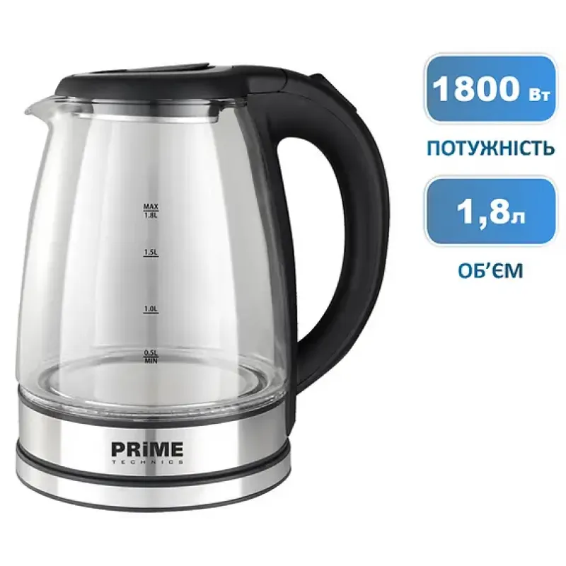 Електрочайник PRIME Technics PKG 1808 B