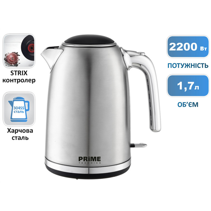 Електрочайник PRIME Technics PKX 1785 X