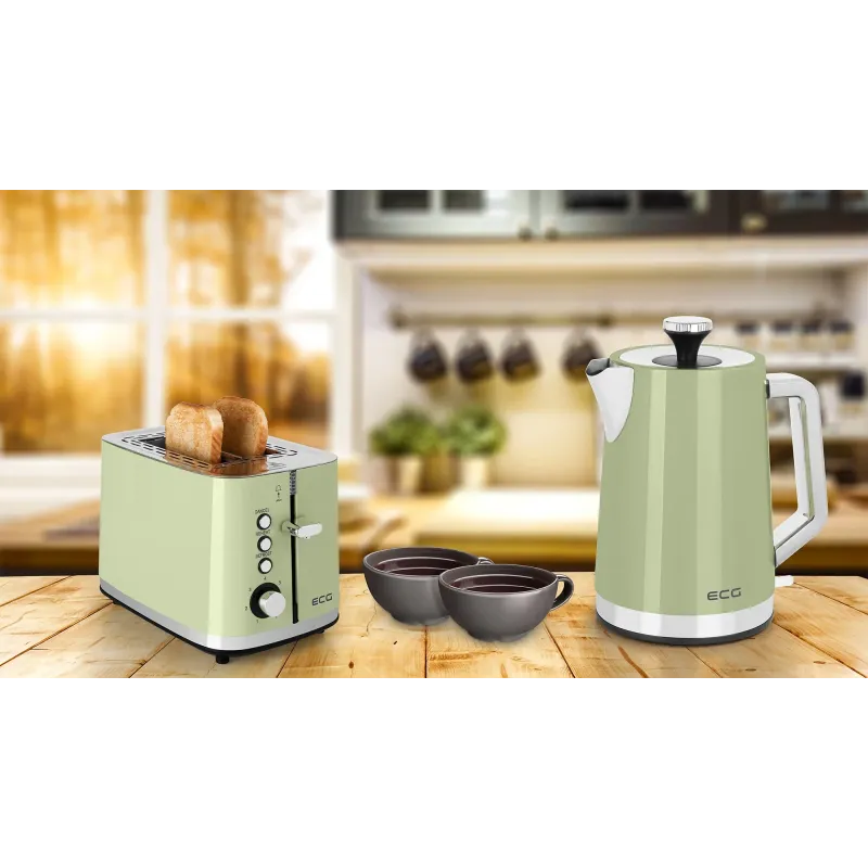 Електрочайник ECG RK 1766 Vintage Olive