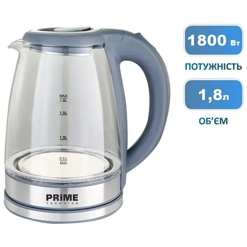 Електрочайник PRIME Technics PKG 1808 G
